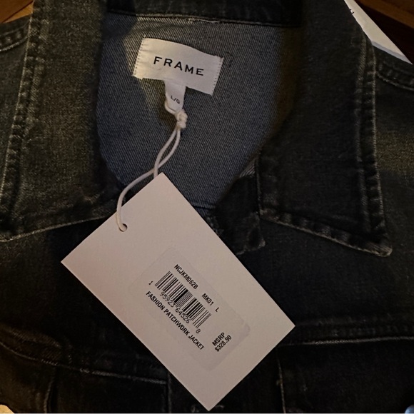 Frame Fashion Patchwork Jean Jacket - Picture 7 of 7